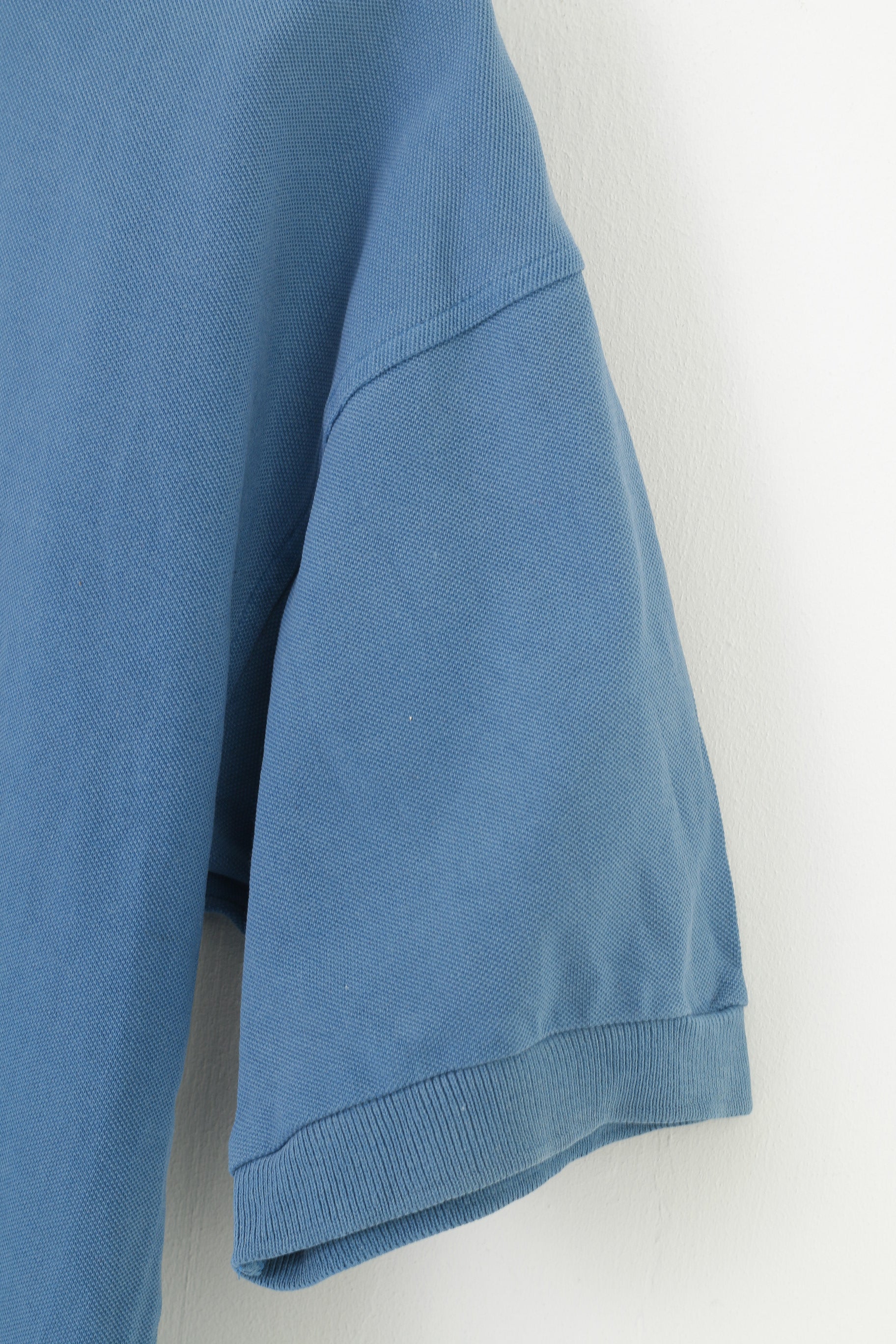 Nike Homme M Polo Bleu Coton 90s Col Sport Vintage Manches Courtes Haut