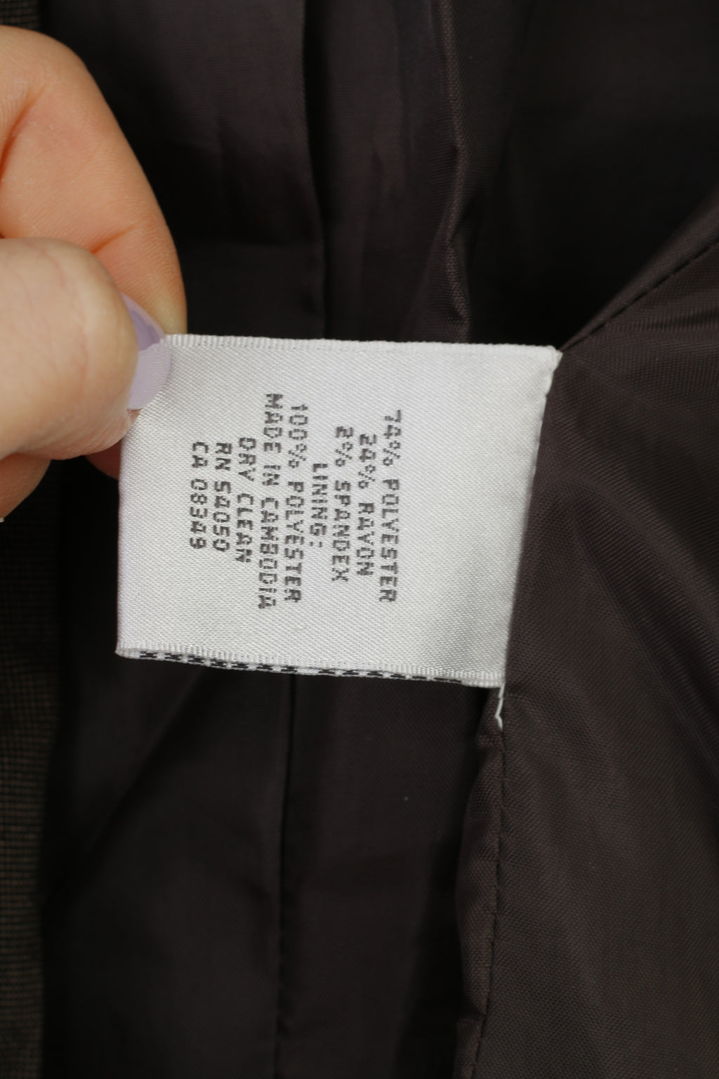 Jones New York Suit Woman 4 Jacket Brown Brasted Collar Petite Vintage Bottoms Blazer Top