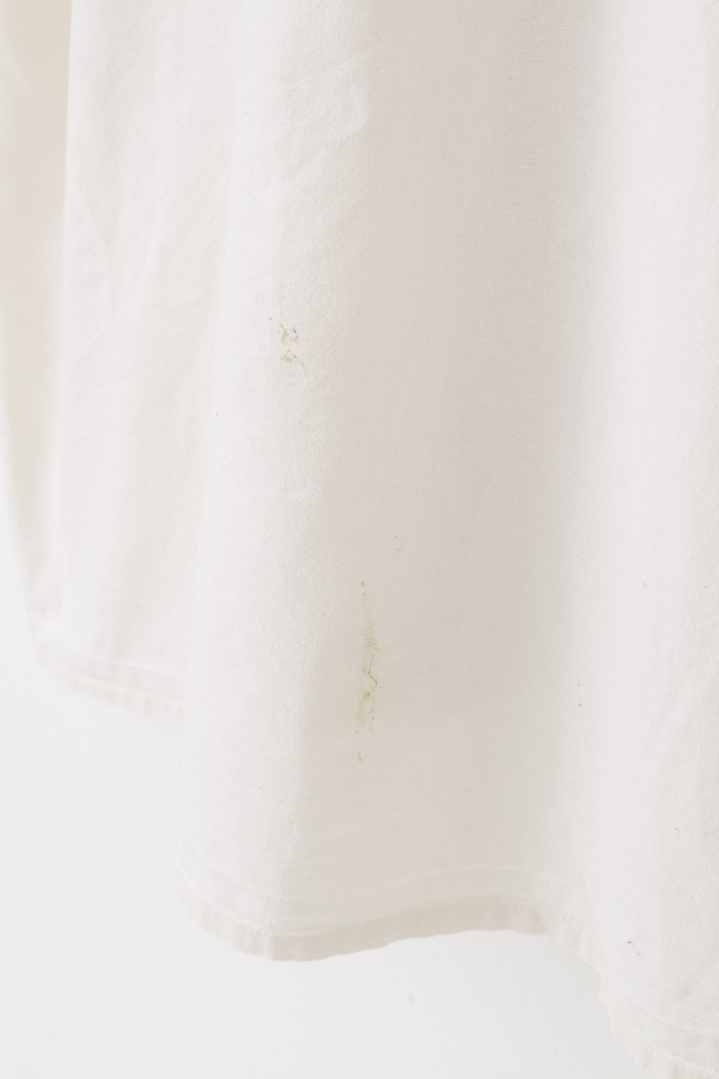 Drachten hommes XL chemise décontractée blanc à manches courtes broderie coton haut Vintage