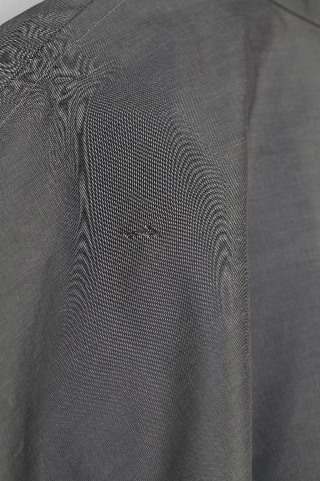 Milestone Hommes 56 XL Veste Gris Argent Fermeture Éclair Complète Nylon Extérieur Brillance Vintage Capuche Haut
