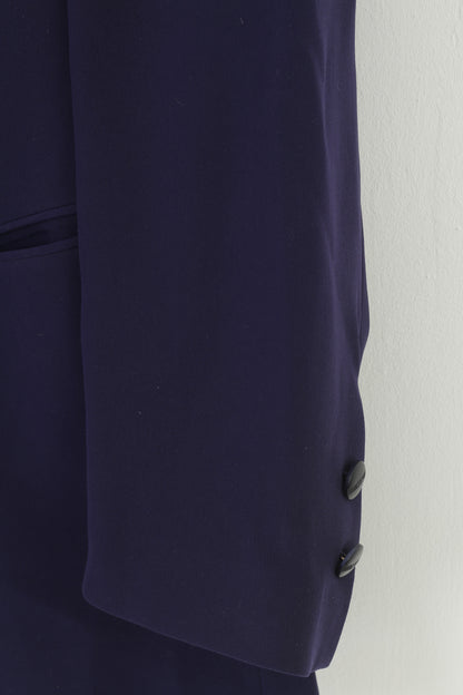 Marcona Donna 18 XL Blazer Navy Monopetto Spalline Pantaloni Giacca Top