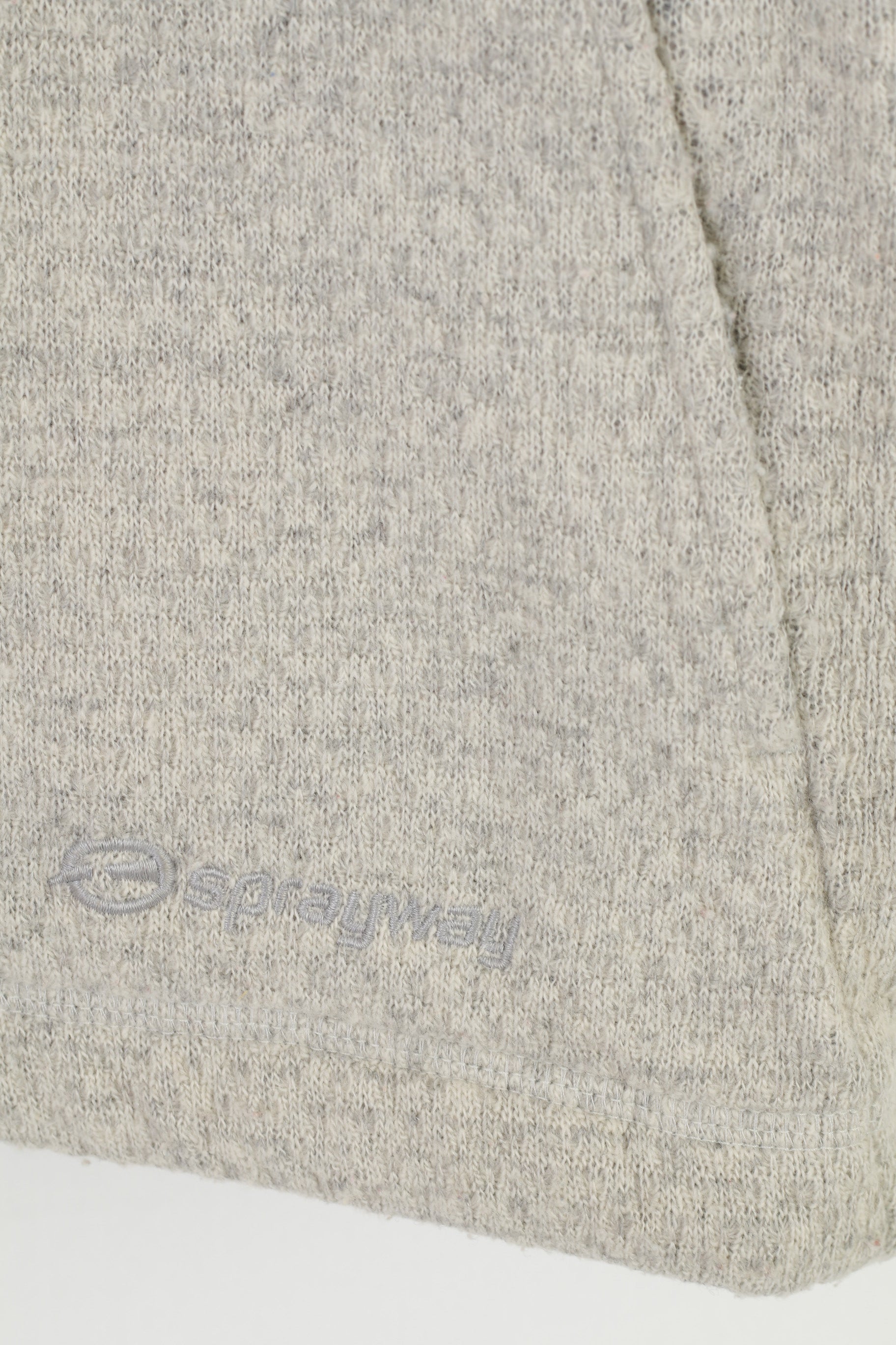 Sprayway Women 10 S Sweatshirt Grey Hooded Zip Up Wool Jacket Vintage Top