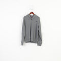 Paul Kehl Men L Sweatshirt Grey Cotton Collar Sport & Style Vintage Blouse Top