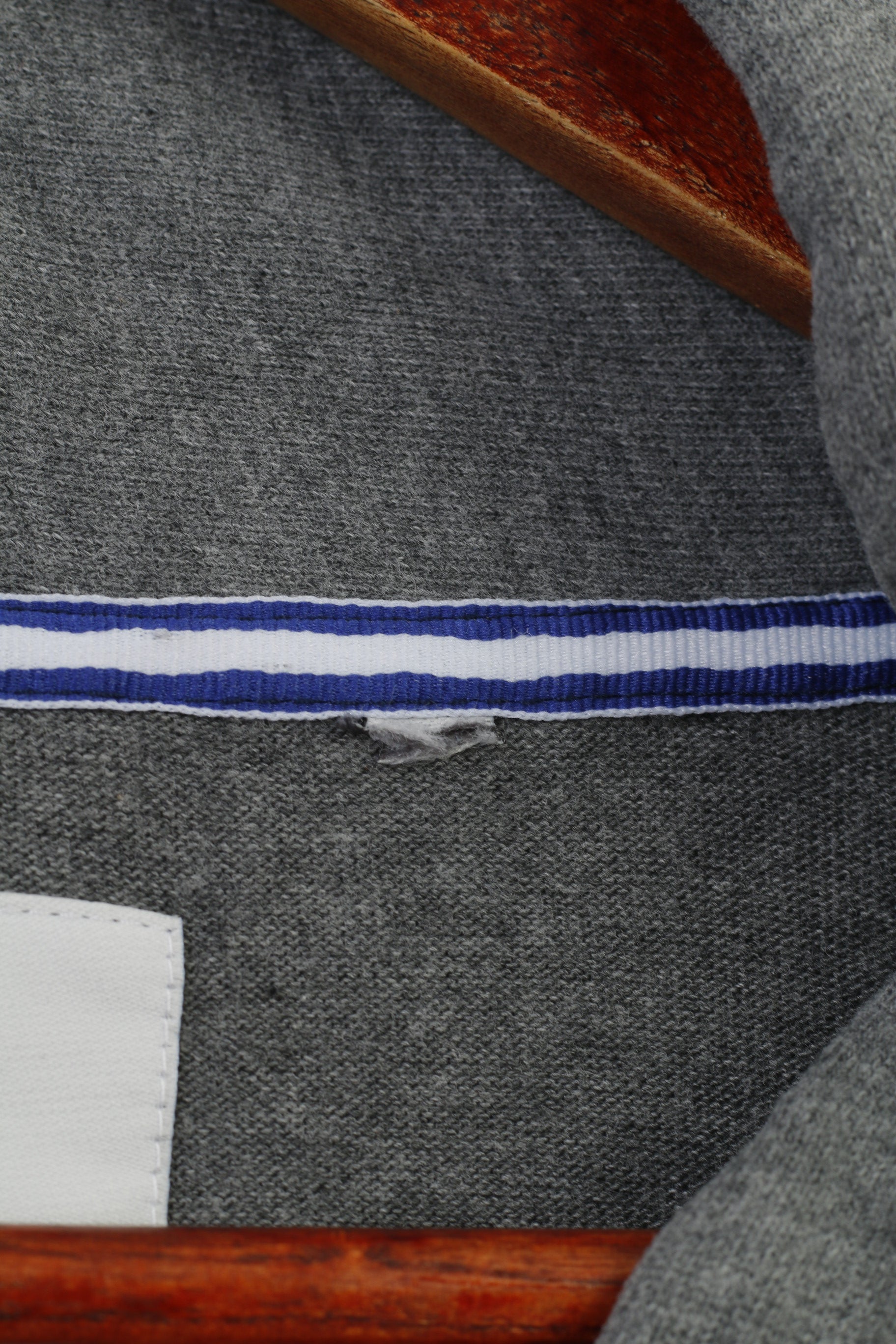 Paul Kehl Men L Sweatshirt Grey Cotton Collar Sport & Style Vintage Blouse Top