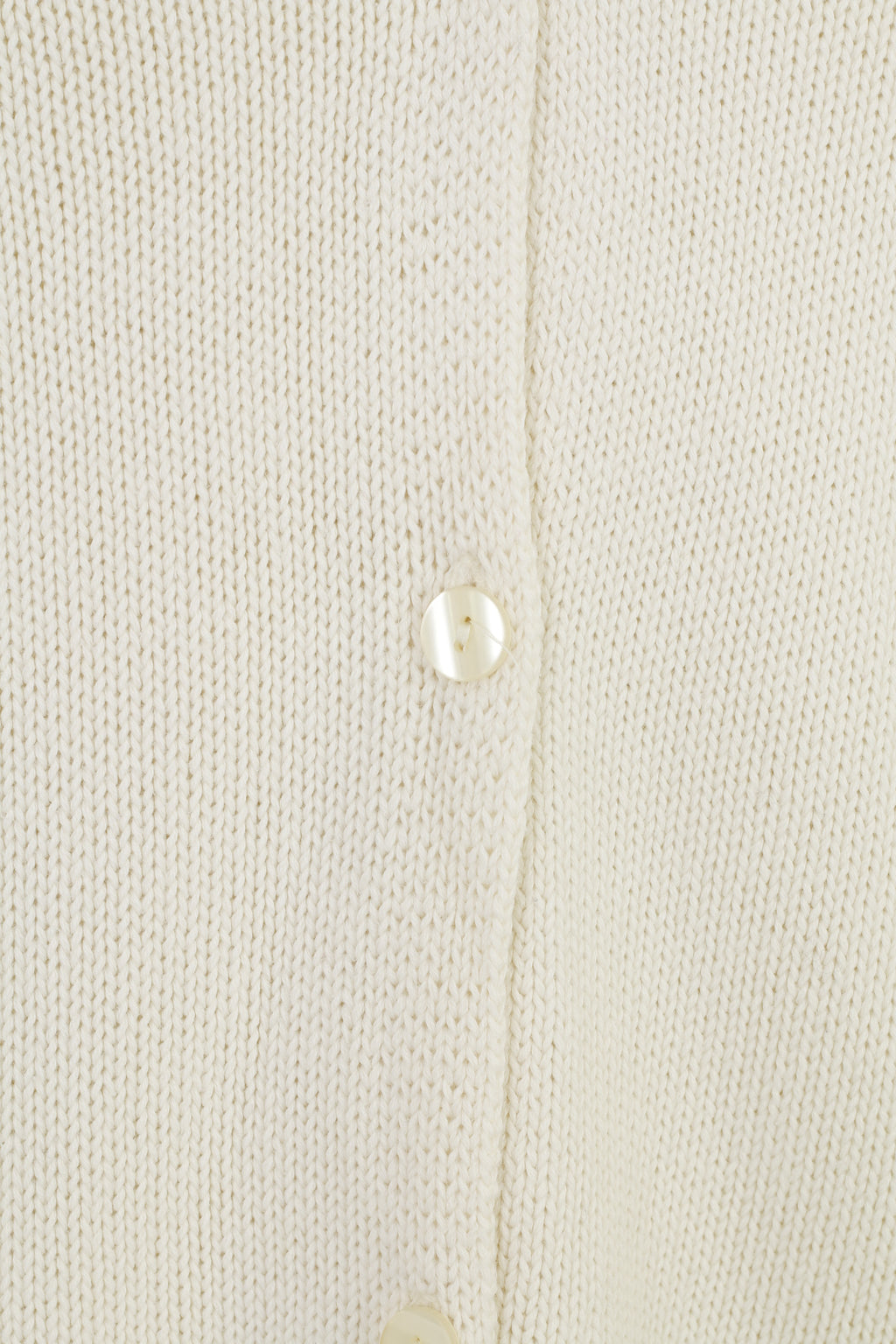 Marco Pecci Women L Jumper Cream Cotton Cardigan Short Sleeve Vintage V Neck Sweater