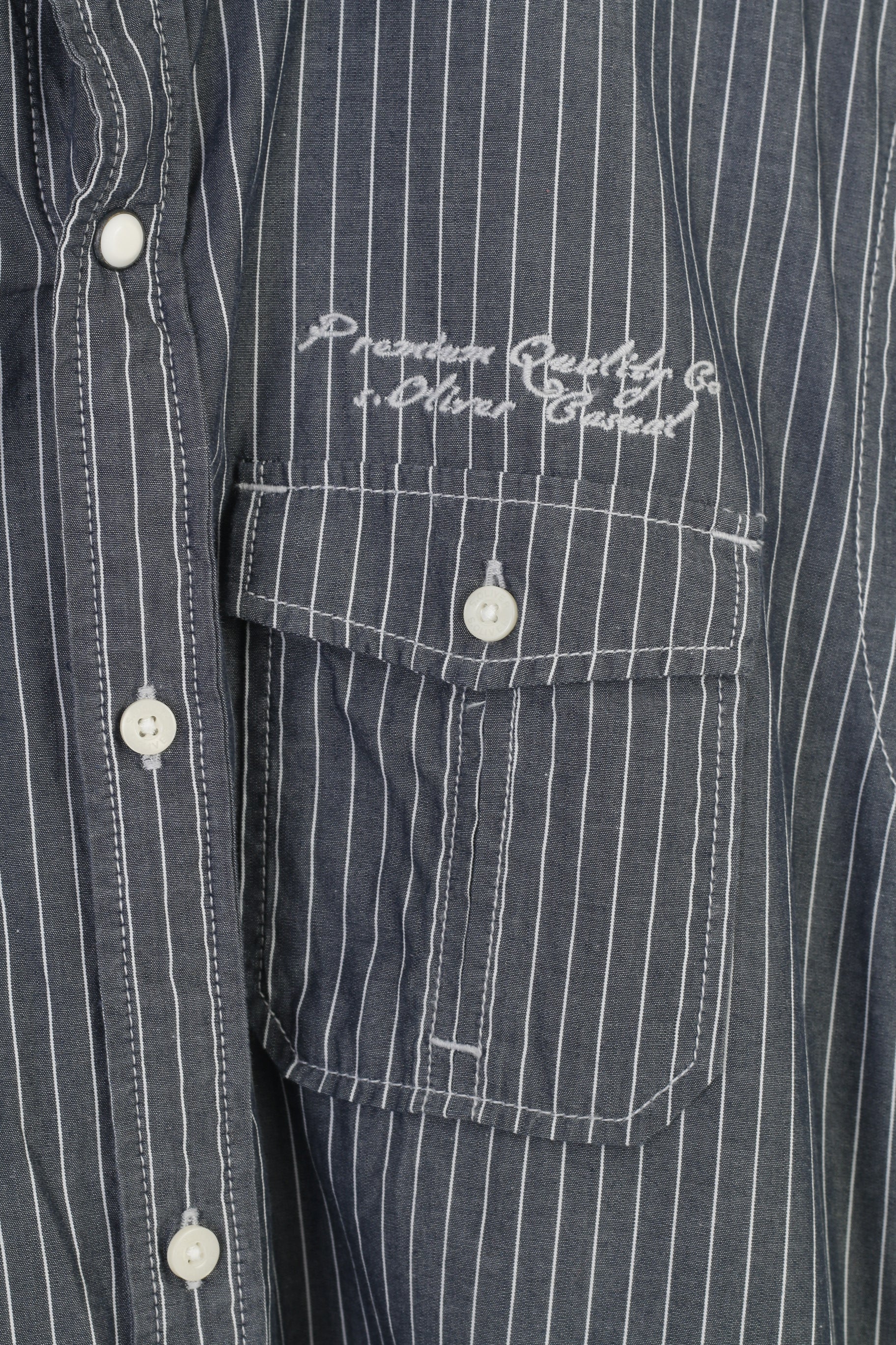 S.Oliver Uomo M Camicia casual a righe Slim Fit Top classico a maniche lunghe in cotone grigio