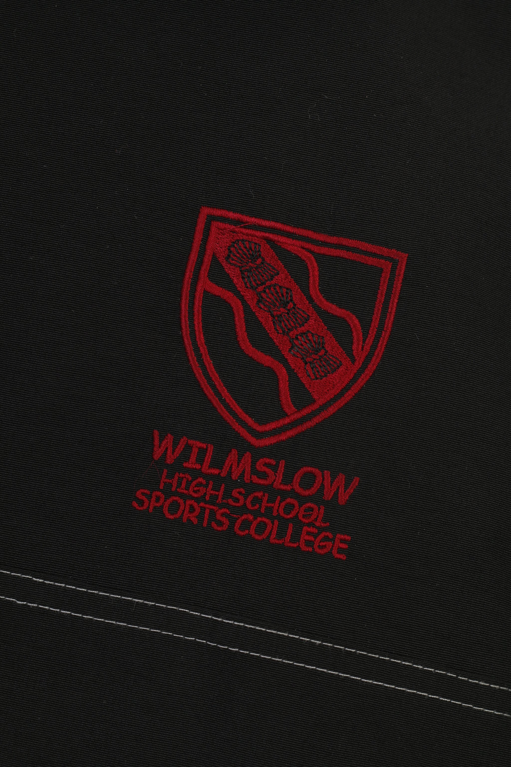 KOOGA Men S Jacket Black Pullover Nylon Wilmslow High School Rugby Vintage Zip Neck Top