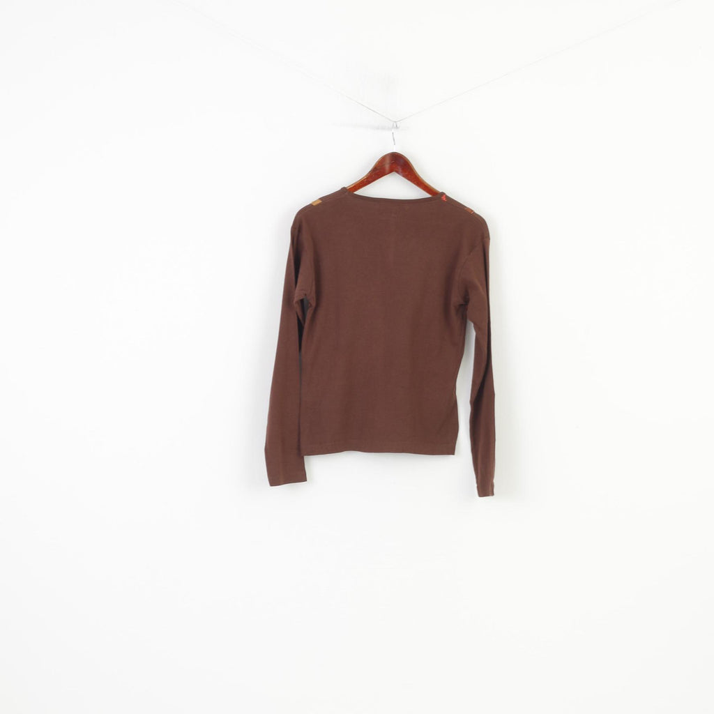 Divino Clothing Women S Shirt Long Sleeve Crew Neck Graphic Vintage Cotton Top