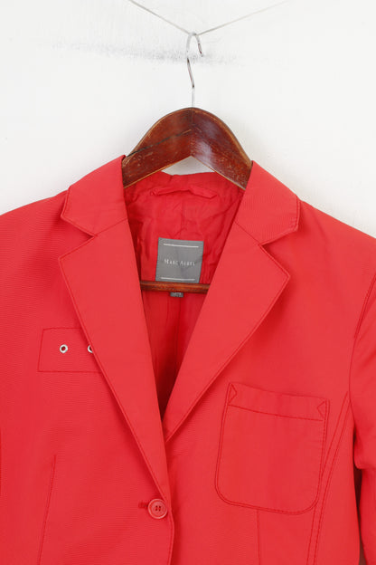 Marc Aurel Woman 34 XS Jacket Coral Blazer Bottoms Elegant Cotton Collar Breasted Top