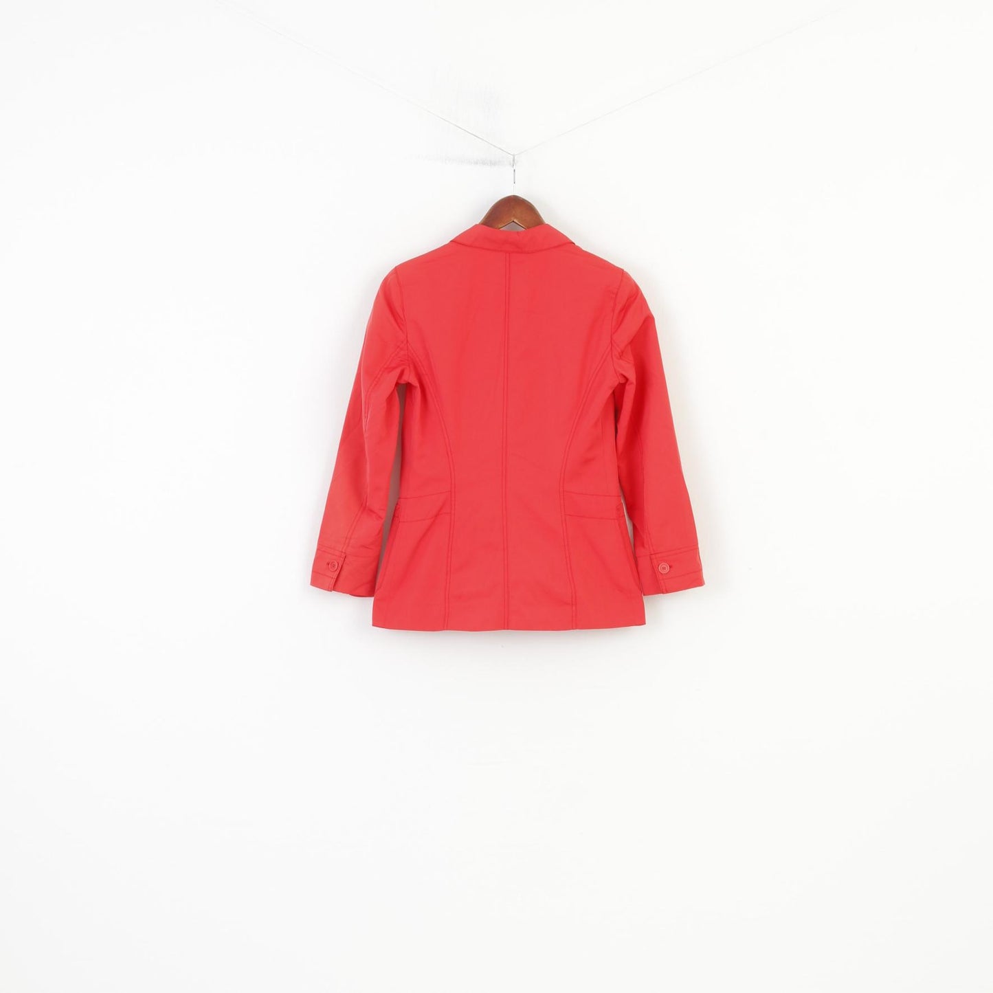 Marc Aurel Woman 34 XS Jacket Coral Blazer Bottoms Elegant Cotton Collar Breasted Top