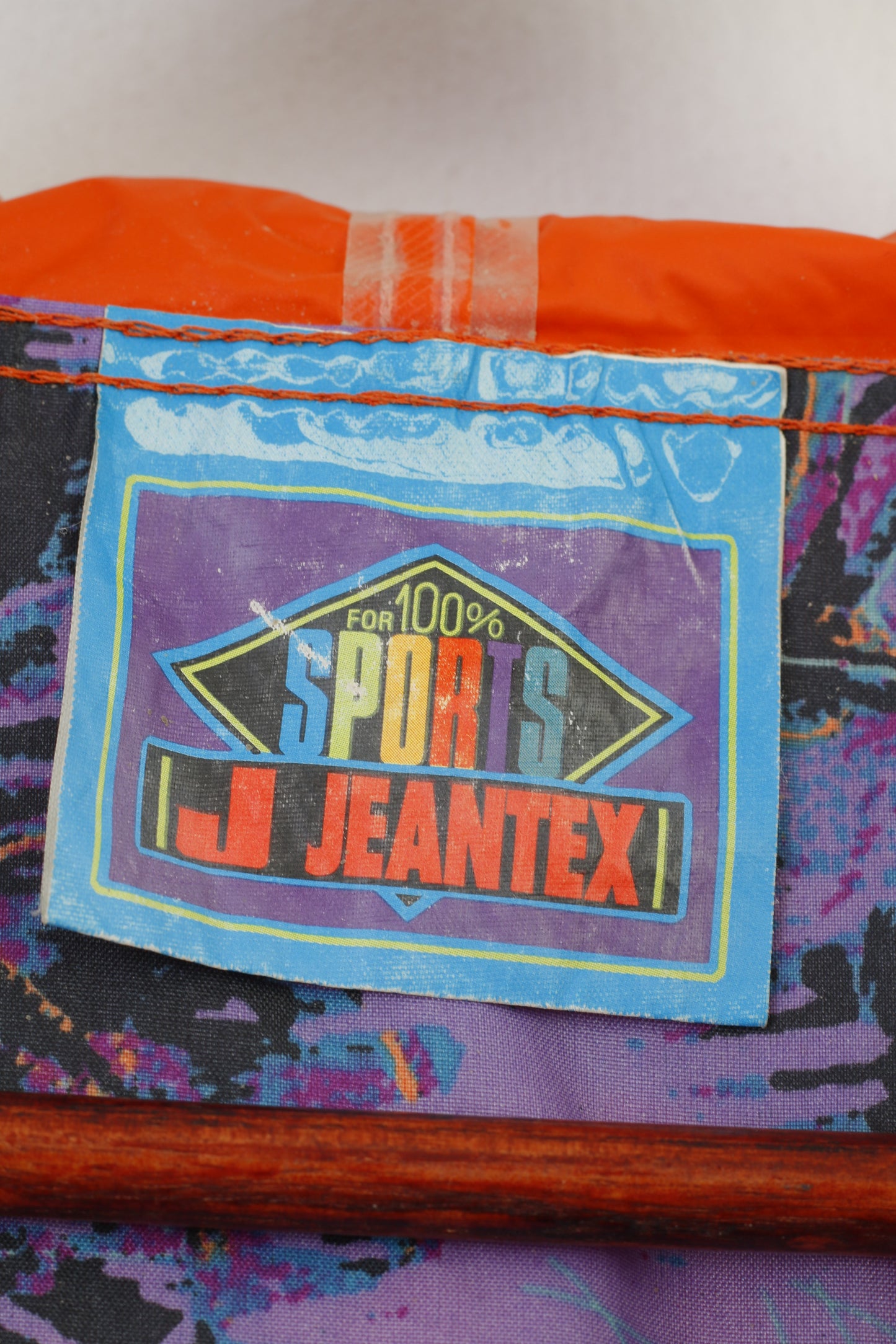Jeantex Men One size Rain Coat Multi Color Pocho Hooded Zip Neck Vintage Unisex Top