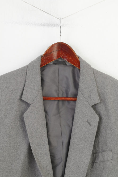 Anderson of London Veste vintage à boutonnage en laine grise pour homme 42