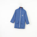 Adidas Men XS  Jacket Blue Full Zipper Polyamid Vintage Padded Top