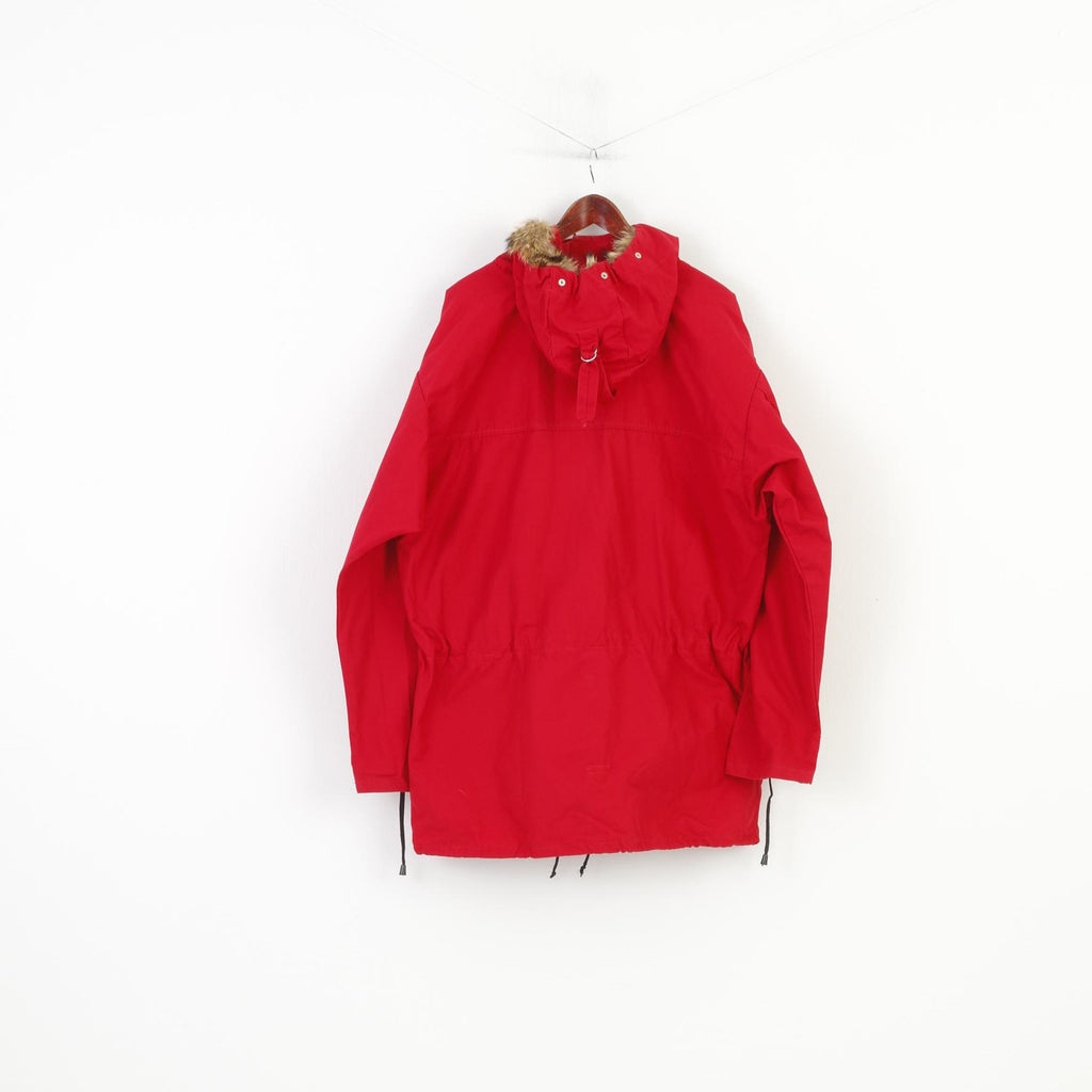 Trio Sport Giacca da uomo L Ren Norawy Anorak Cappuccio con cerniera intera imbottito VintageTop