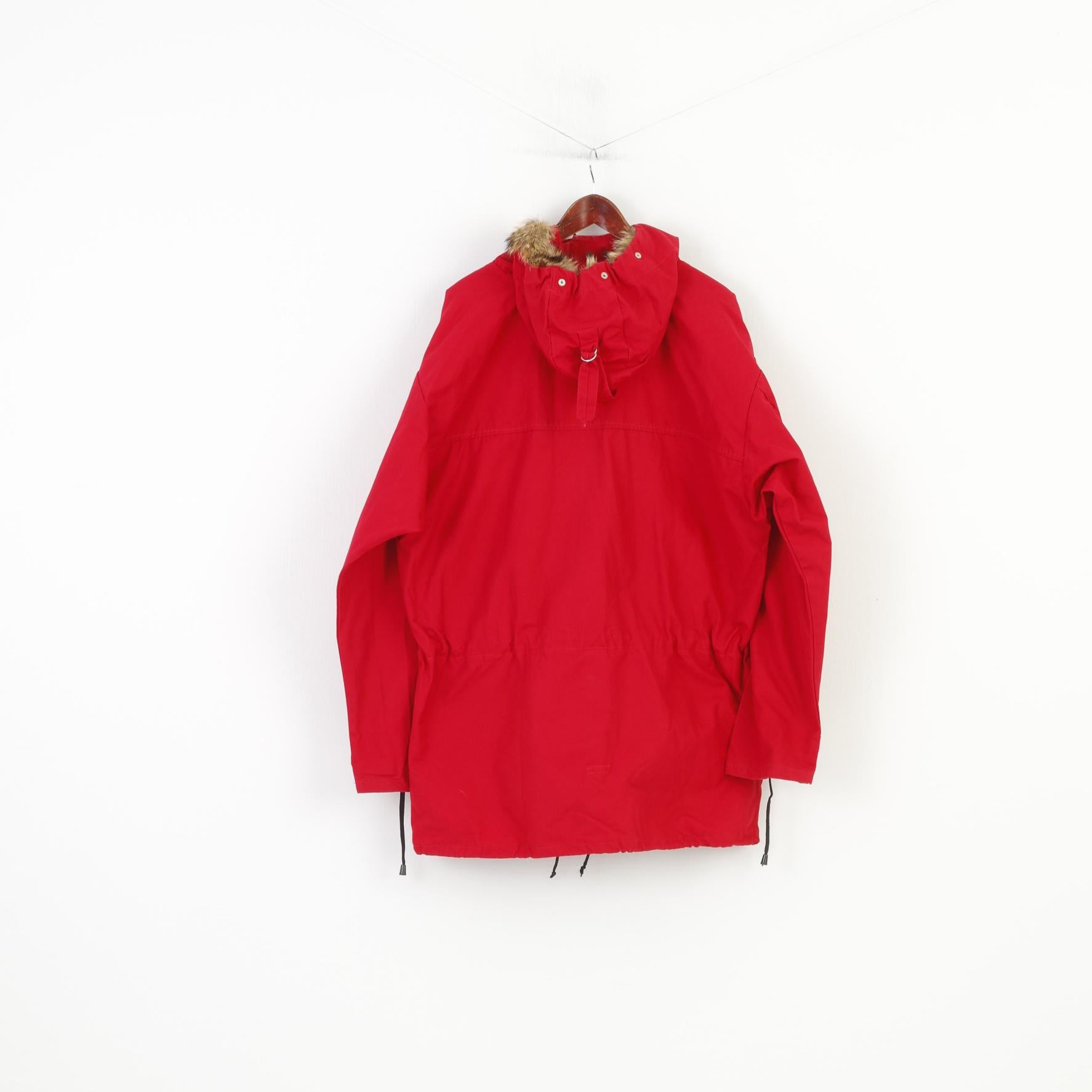 Trio Sport Giacca da uomo L Ren Norawy Anorak Cappuccio con cerniera intera imbottito VintageTop