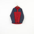 Etirel Men M Jacket Burgundy Full Zipper Vintage Hood Polyamid Top