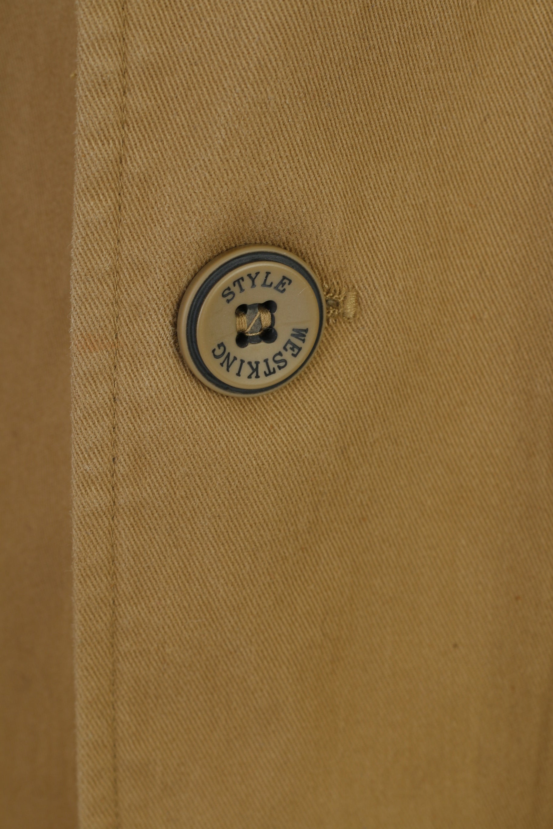 Westking Style Men XXXL (XXL) Blazer Beige Classic  Shoulder Pads Vintage Jacket