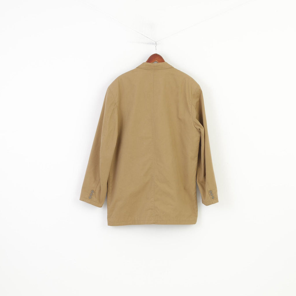 Westking Style Men XXXL (XXL) Blazer Beige Classic  Shoulder Pads Vintage Jacket