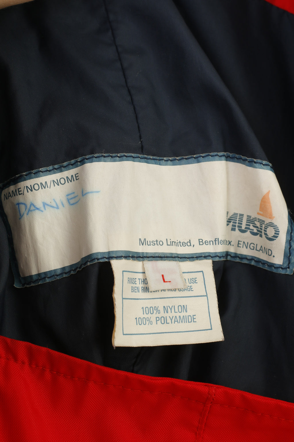 Musto Men L Ski Trousers Red Nylon Waterproof Suspenders  Snowboard Winter Pants