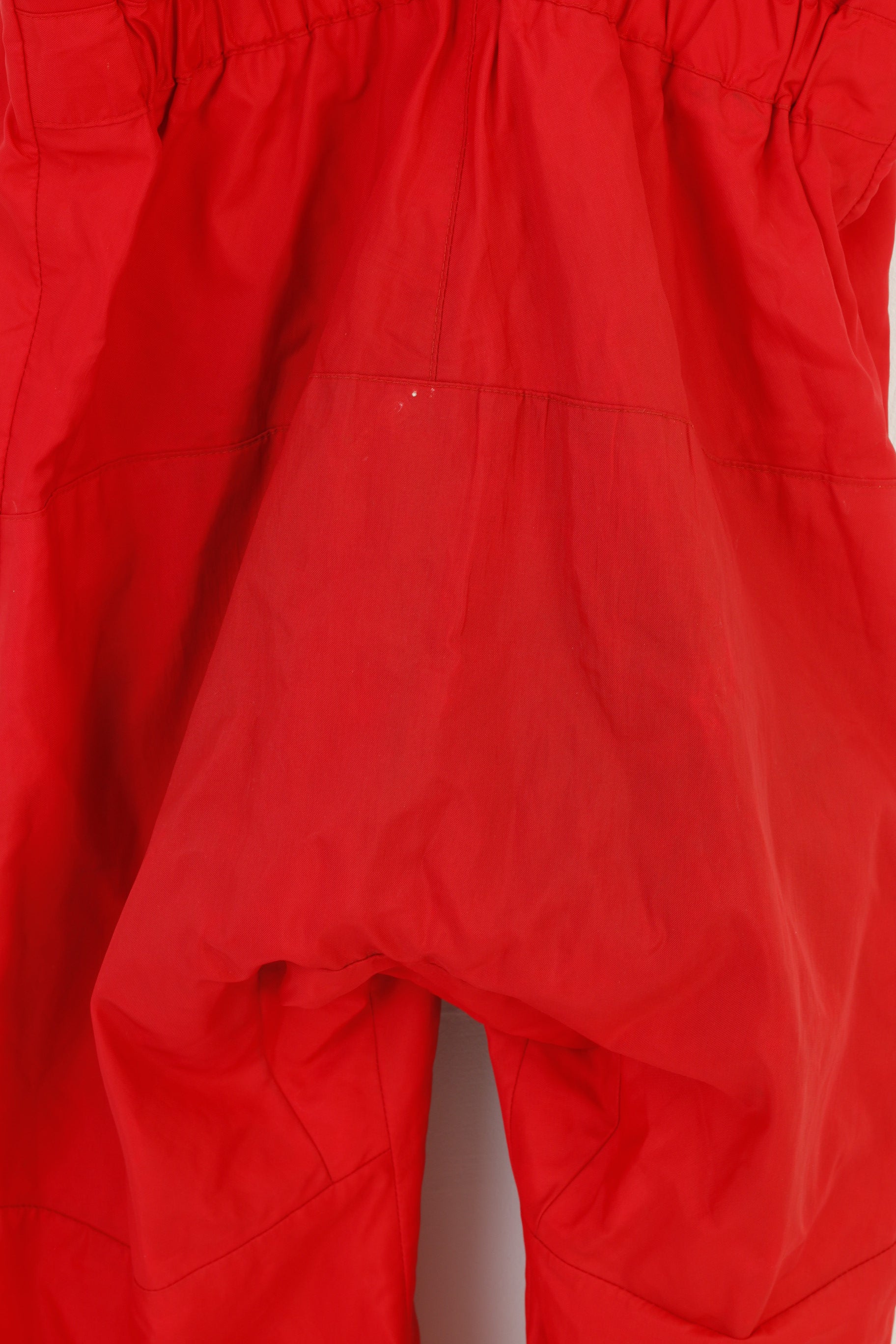 Musto Men L Ski Trousers Red Nylon Waterproof Suspenders  Snowboard Winter Pants