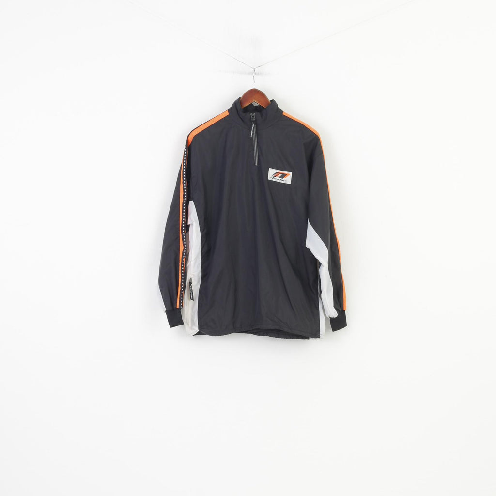 Newline Men S Jacket Performance Wear Black Nylon  Run Sport Zip Neck Top
