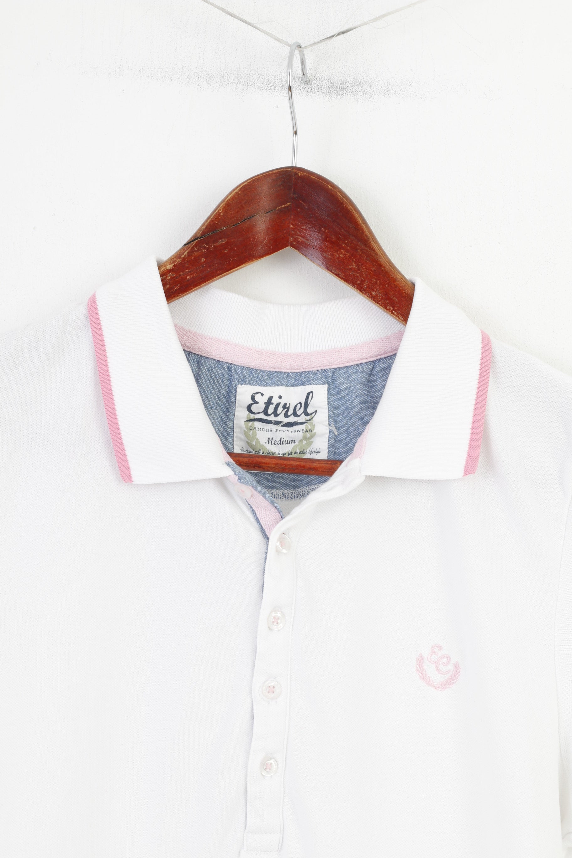 Polo Etirel da donna M Polo estiva bianca a maniche corte in cotone