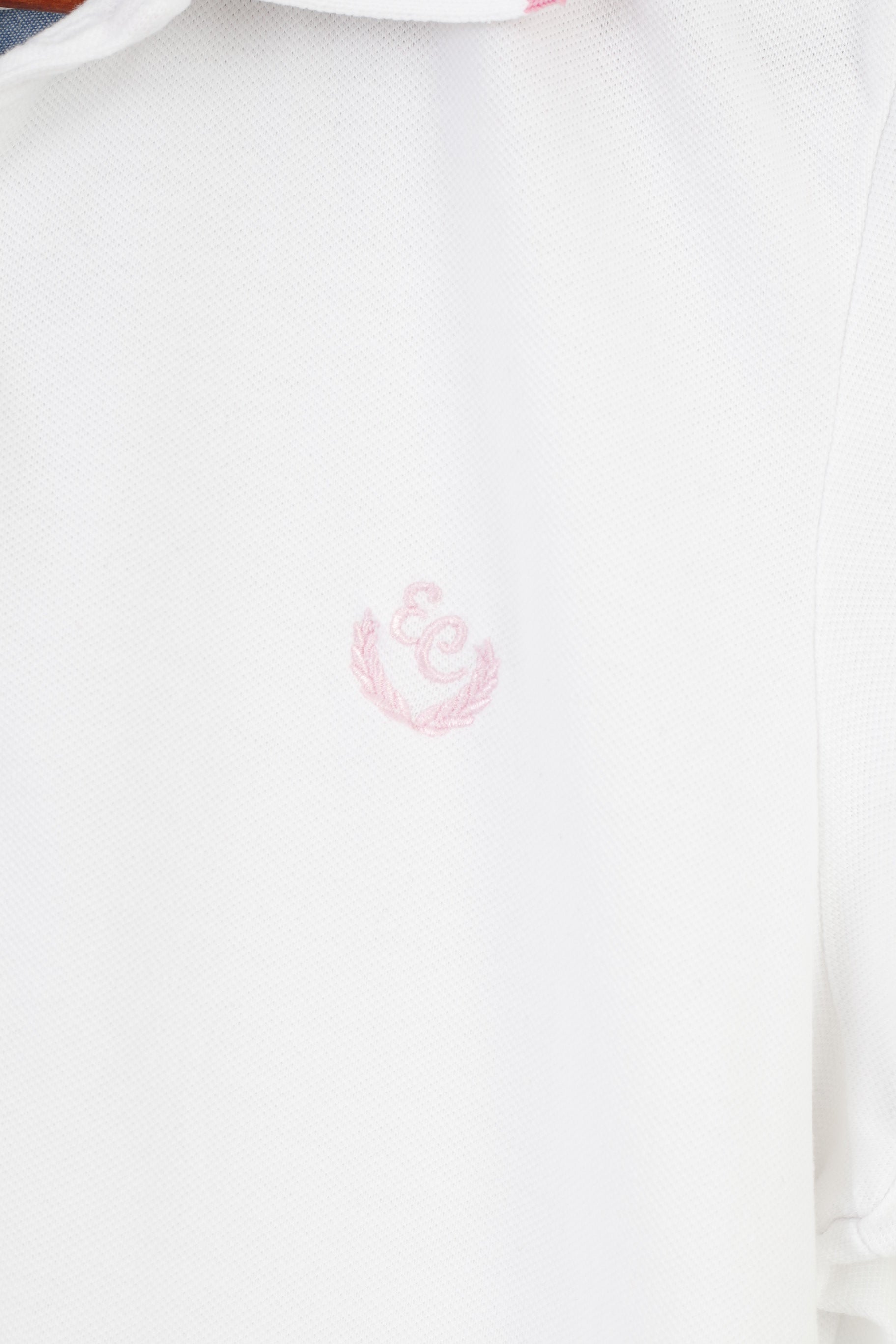 Polo Etirel da donna M Polo estiva bianca a maniche corte in cotone