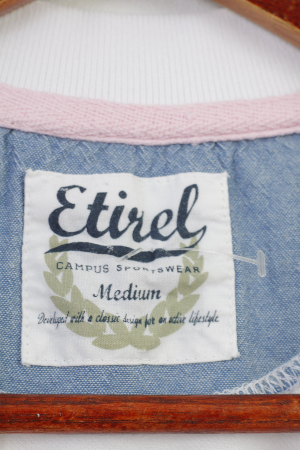 Etirel Femme M Polo Blanc Eté Manches Courtes Coton Haut Classique