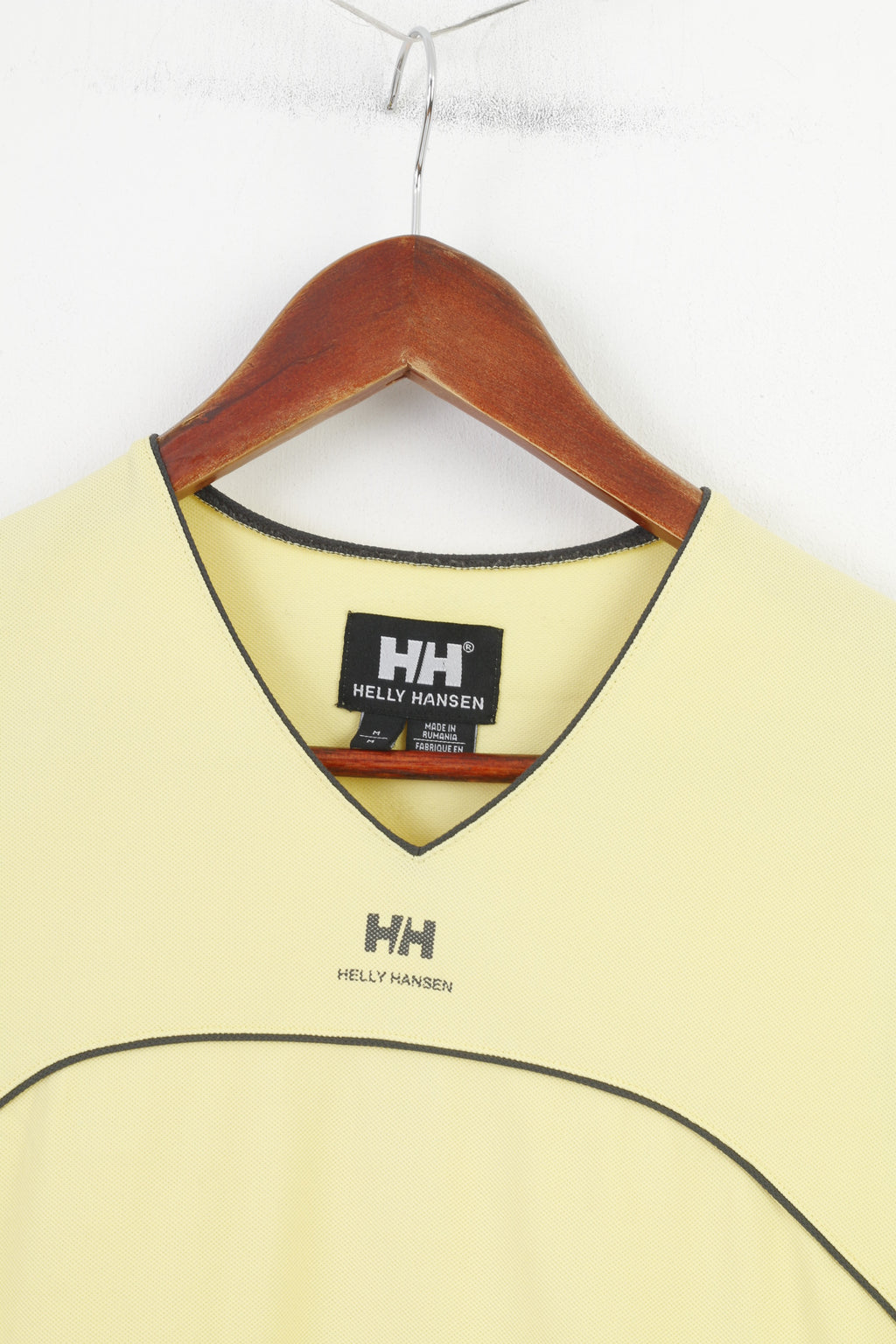 Helly Hansen Donna M Camicia senza maniche Giallo scollo a V Nylon Vintage Sport Top