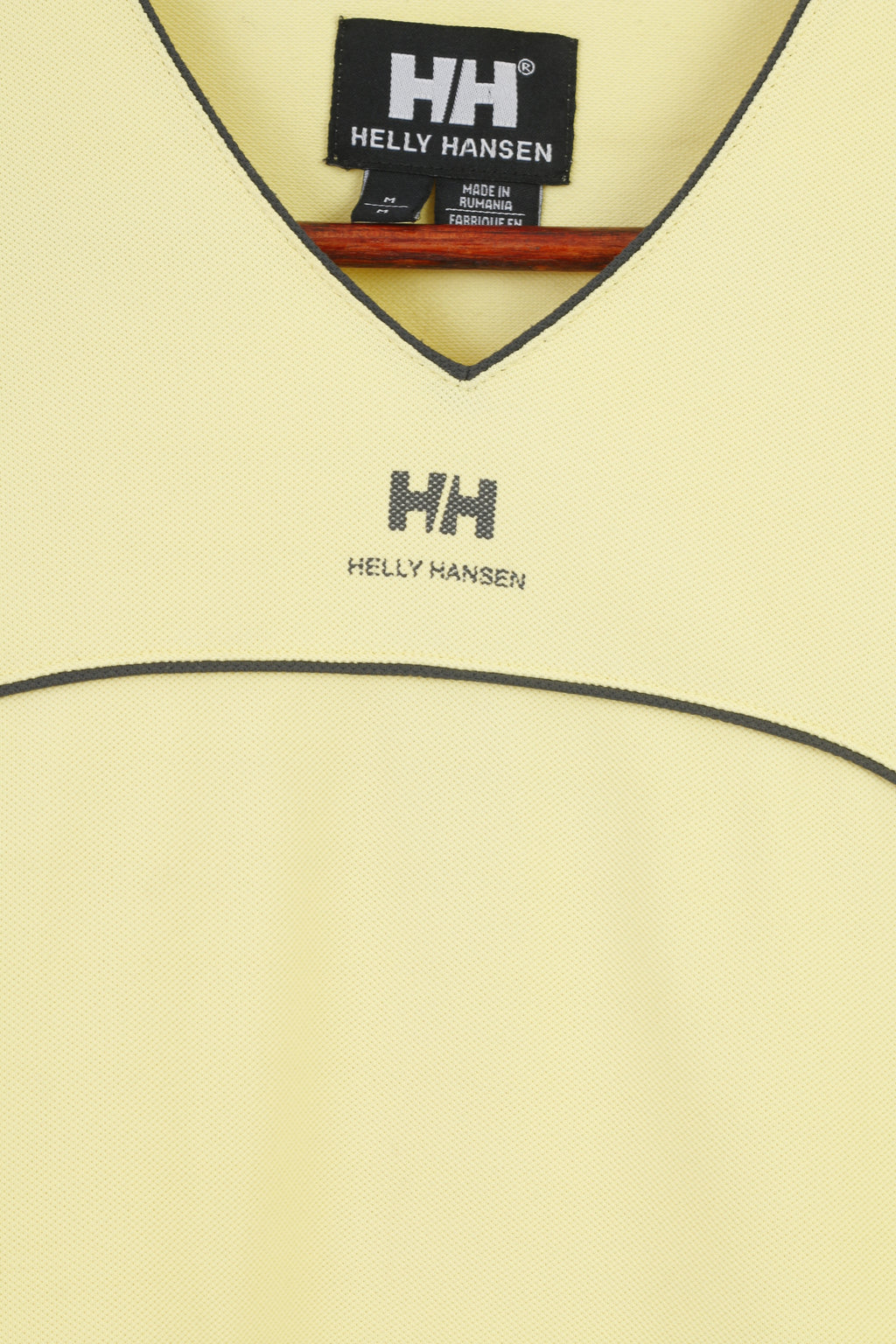Helly Hansen Donna M Camicia senza maniche Giallo scollo a V Nylon Vintage Sport Top