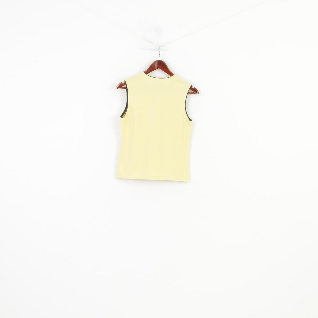 Helly Hansen Donna M Camicia senza maniche Giallo scollo a V Nylon Vintage Sport Top