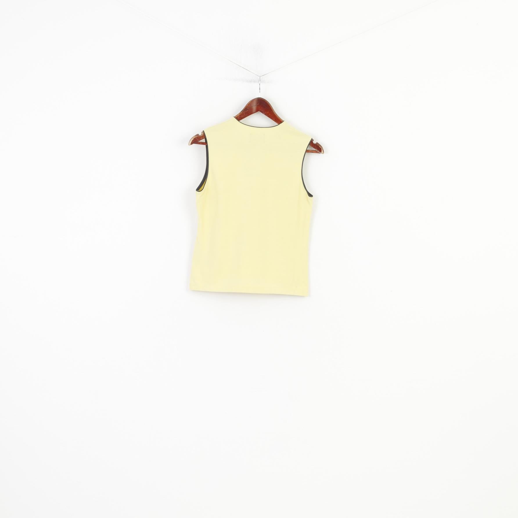 Helly Hansen Donna M Camicia senza maniche Giallo scollo a V Nylon Vintage Sport Top