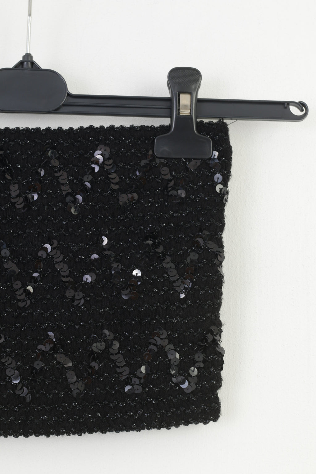 Morglam Women S Top Black Sequins Strech Shiny Party