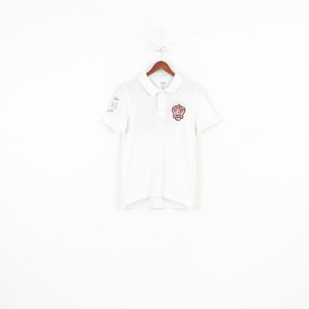Hilfiger Denim Men S Polo Shirt White Sport Cotton Denim Short Sleeve Top