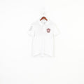 Hilfiger Denim Men S Polo Shirt White Sport Cotton Denim Short Sleeve Top