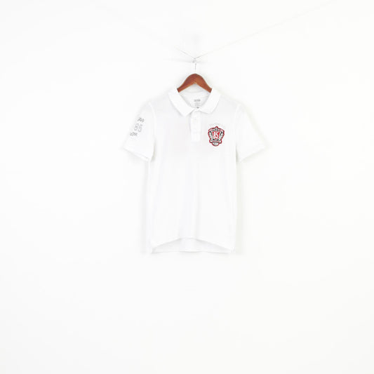 Hilfiger Denim Men S Polo Shirt White Sport Cotton Denim Short Sleeve Top