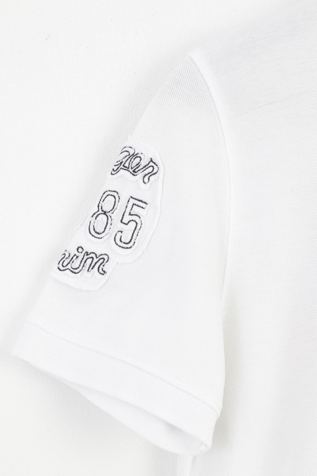 Hilfiger Denim Men S Polo Shirt White Sport Cotton Denim Short Sleeve Top
