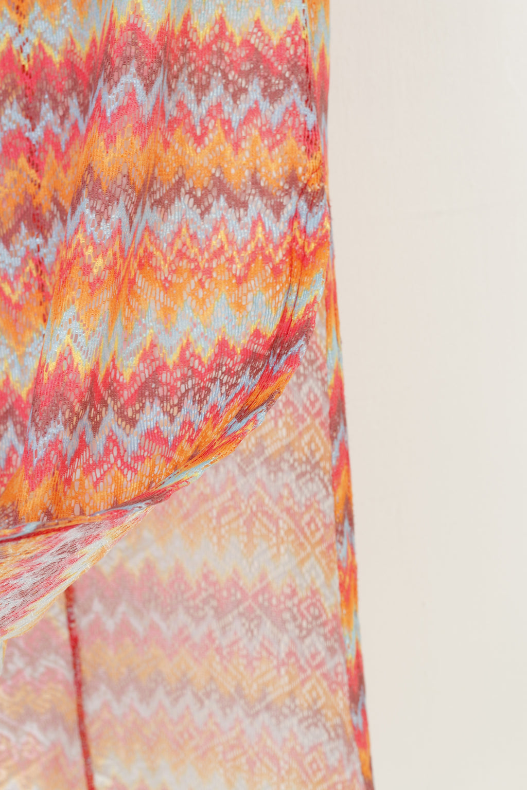 Sisters Point Women S M Midi Dress Mesh Multi Color Summer Beach Halter Neck Cut