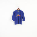 Reebok Boys 150cm Shirt Long Sleeve Sport Navy V Neck Training Bandyskolan Top