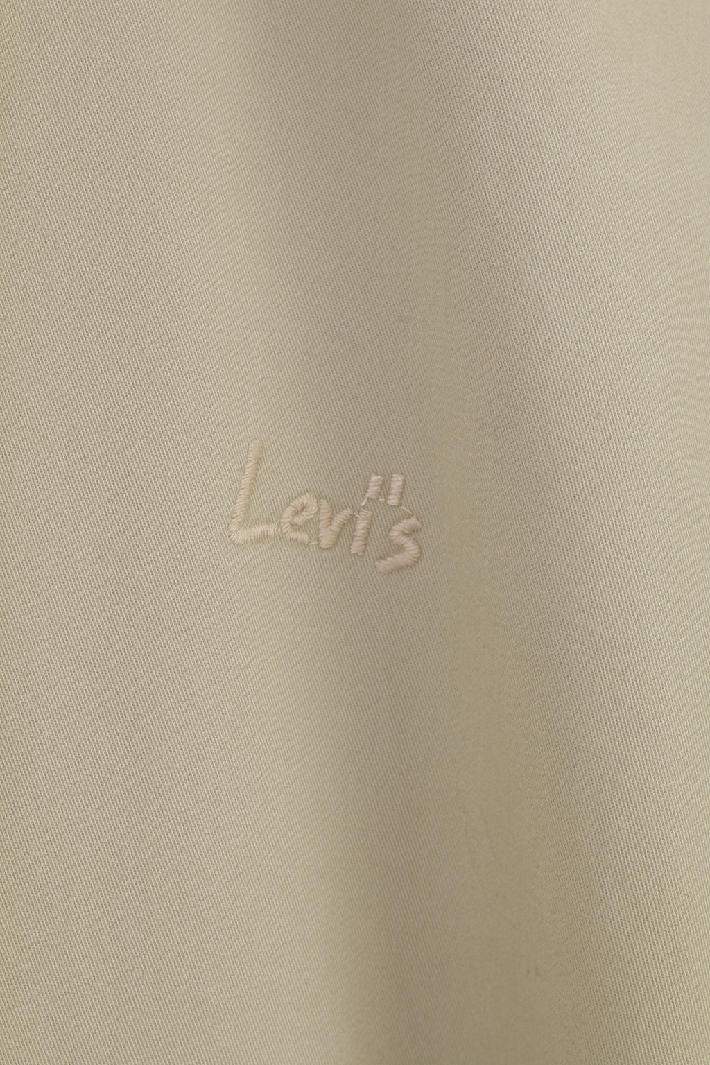 Levi's Men M Casual Shirt Beige Cotton Detailed Buttons Long Sleeve Collar Classic Top
