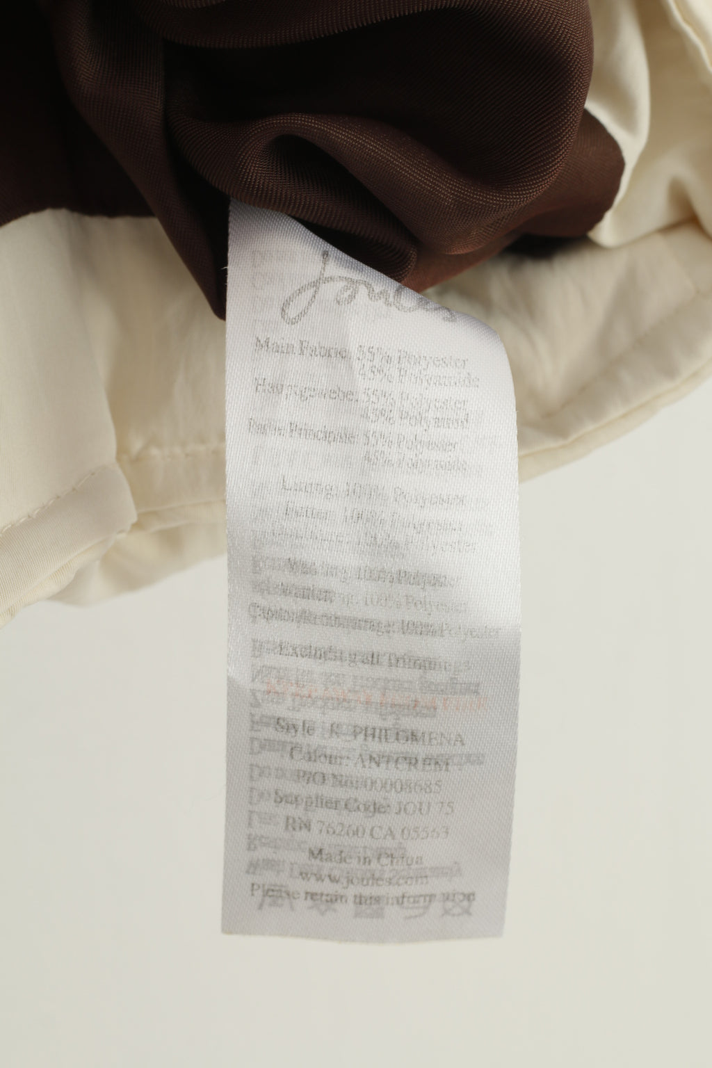 Tom Joule Women 16 XL Vest Cream Padded Belt  Bodywarmer Padded Full Zipper Nylon Vintage Top