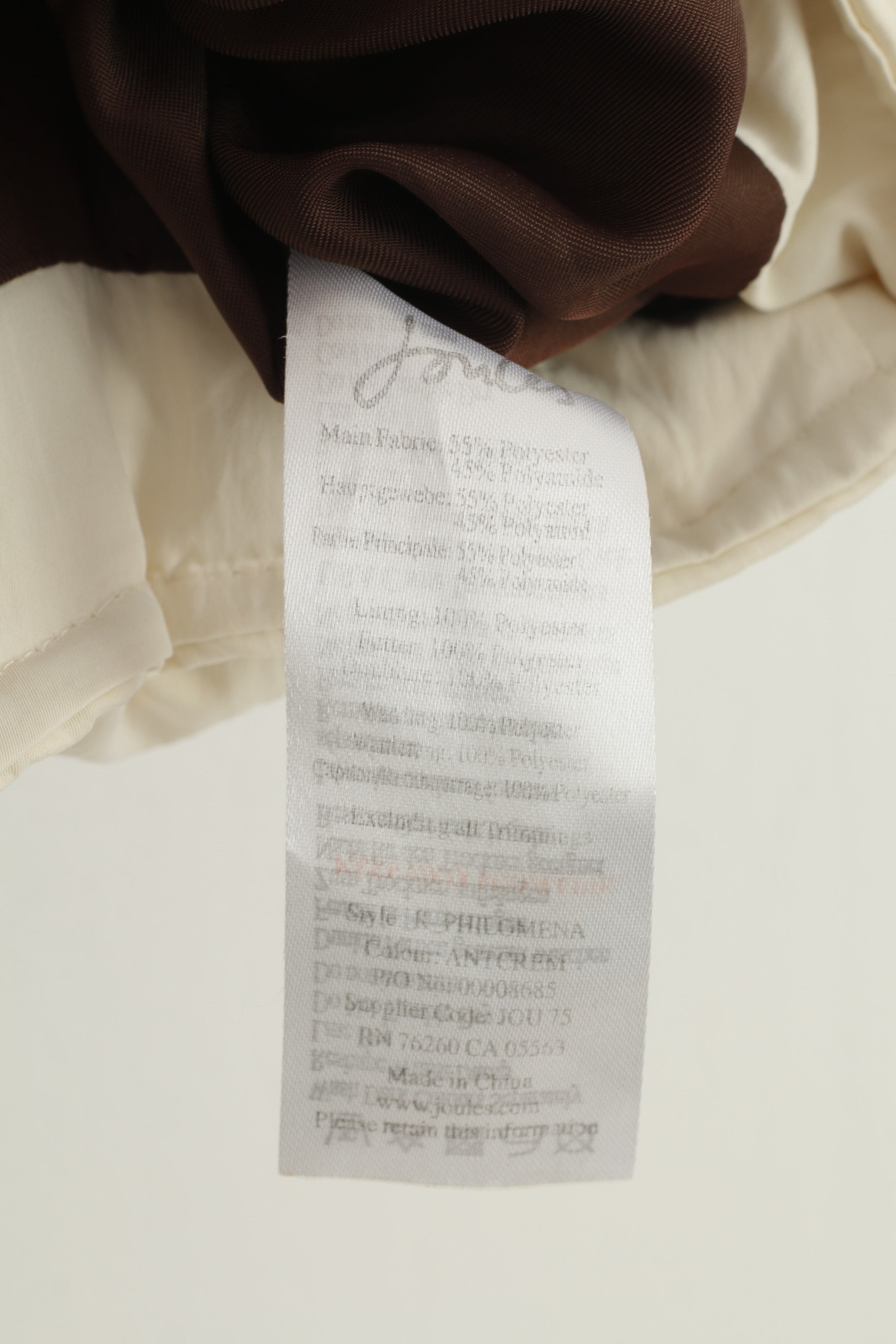 Tom Joule Women 16 XL Vest Cream Padded Belt  Bodywarmer Padded Full Zipper Nylon Vintage Top