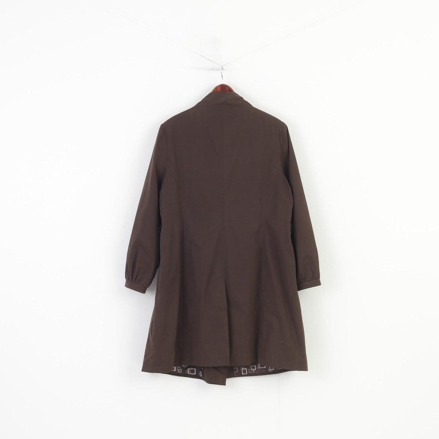 Collection Debenhams femmes 20 XXL manteau marron doux Nylon Double boutonnage Trench Vintage bas haut