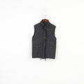 DISMERO Women S Vest Bodywarmer Waistcoast Black Sleeveless Full Zipper Vintage Sportswear Top