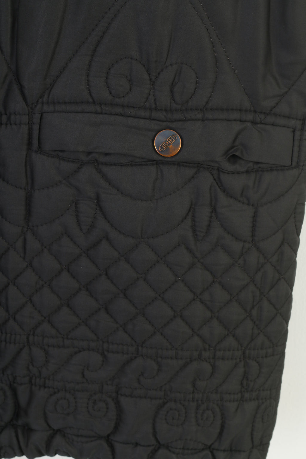 DISMERO Gilet da donna Gilet smanicato Gilet nero senza maniche con cerniera intera Top sportivo vintage