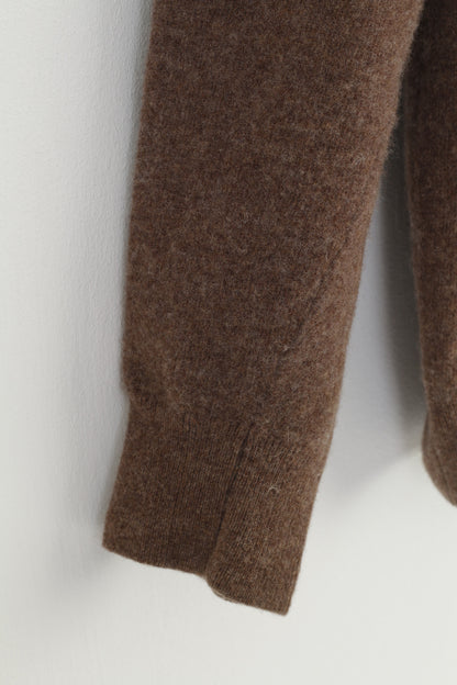 Barbour Uomo L Maglione con scollo a V in lana leggero invernale maglione vintage Scozia Top