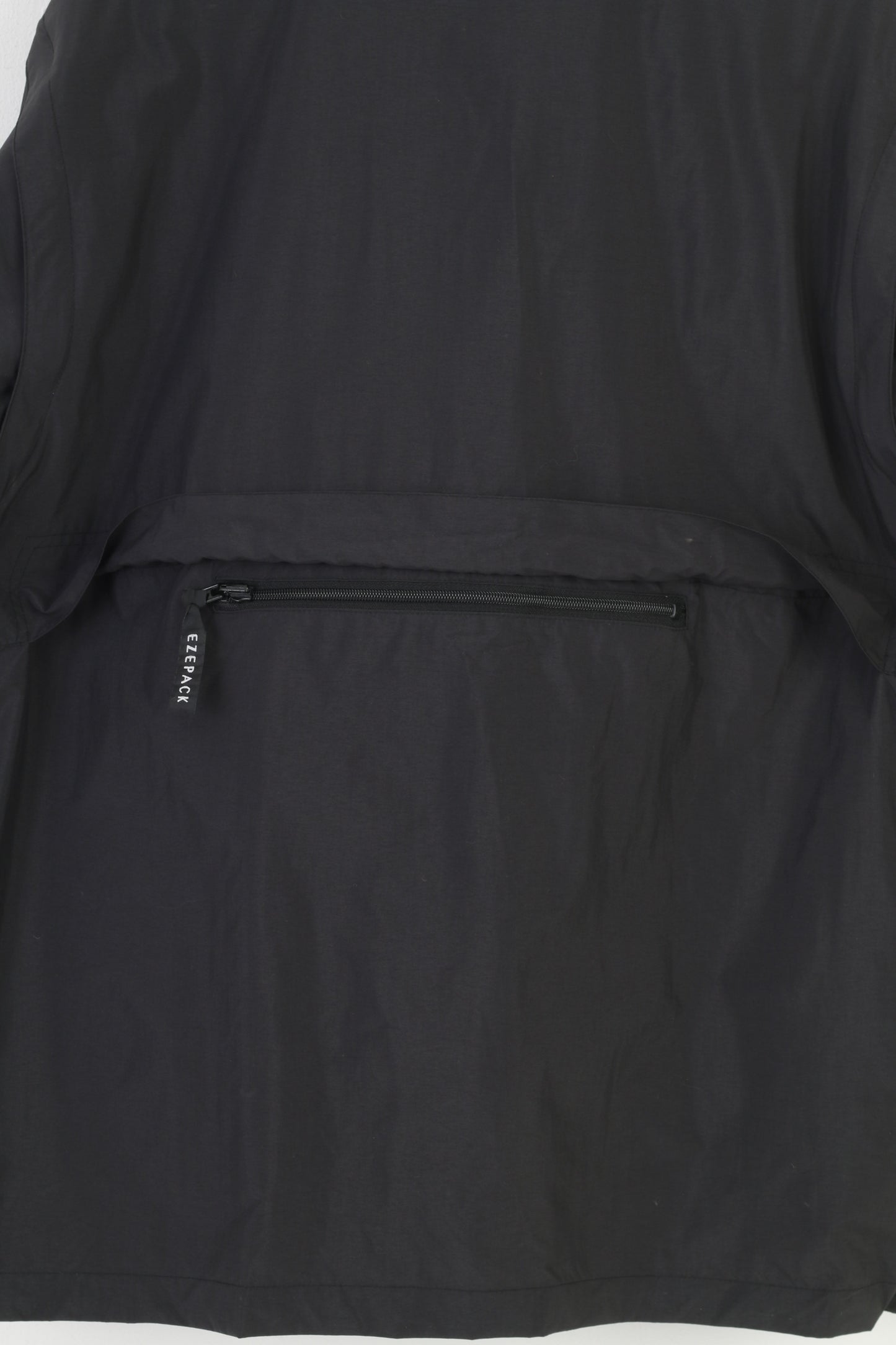 North End Men L Jacket Full Zipper Black Waterproof ConocoPhilips Vintage Detachable Sleeves Top