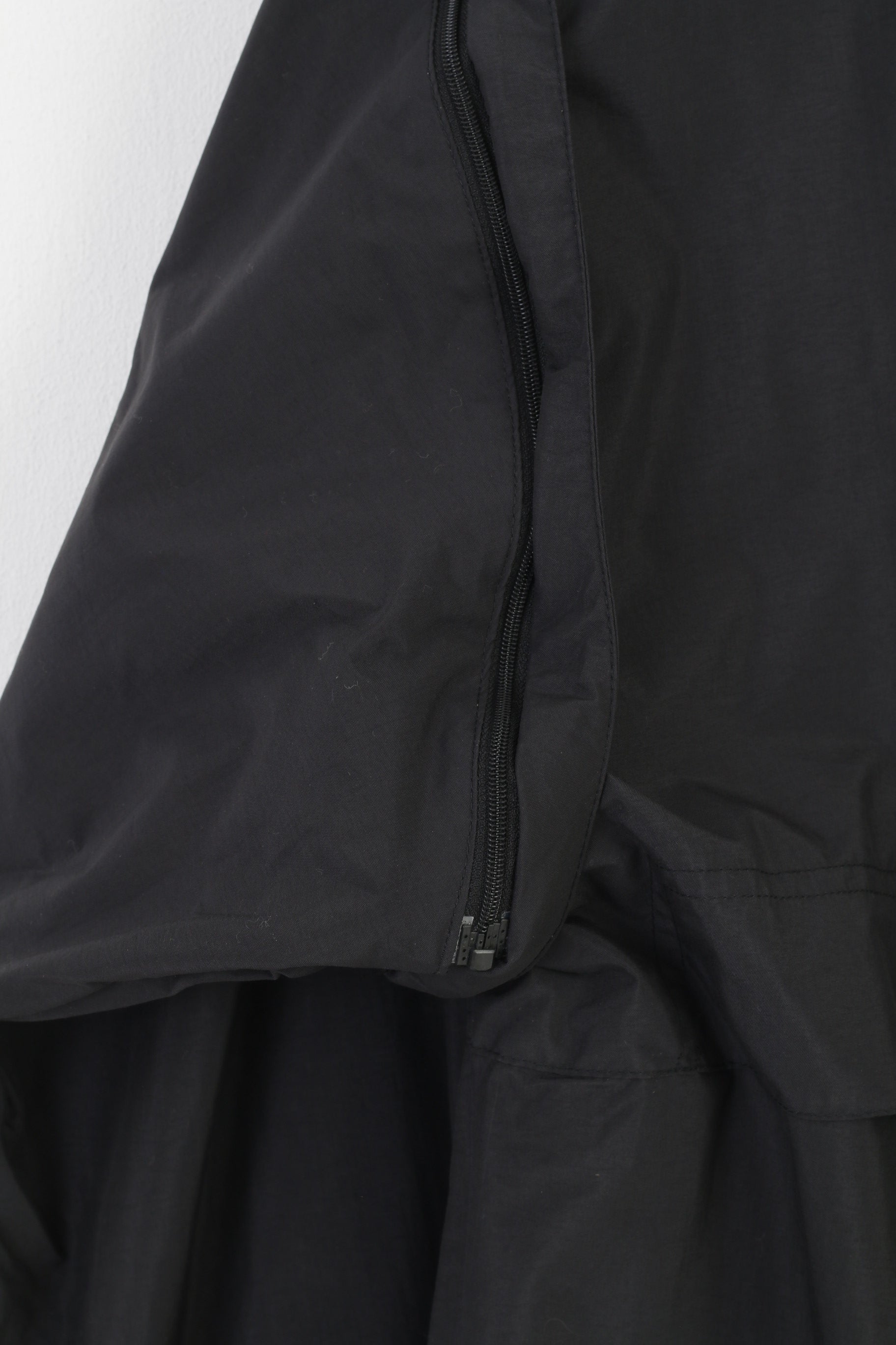 North End Men L Jacket Full Zipper Black Waterproof ConocoPhilips Vintage Detachable Sleeves Top