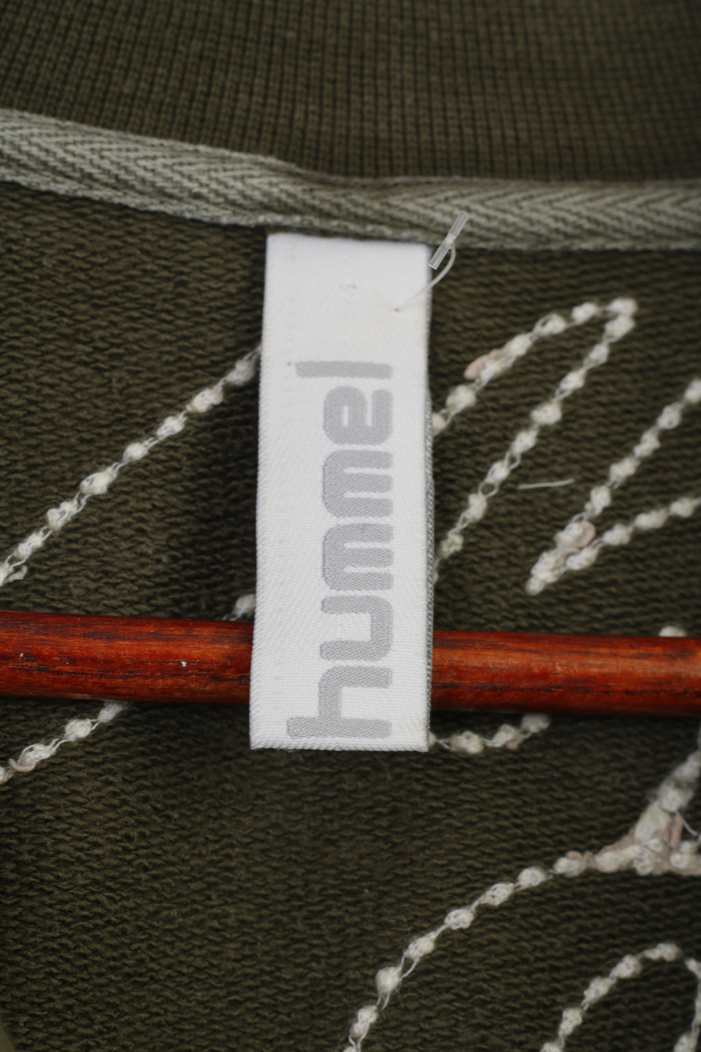 Hummel Donna XS Felpa con cappuccio in cotone Verde Toppe sportive Top con colletto con cerniera