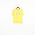 Penguin Men S T-Shirt Yellow Cotton Crew Neck Summer Penguin Graphic Top